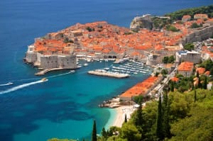 View on the Old Town of Dubrovnik in Croatia