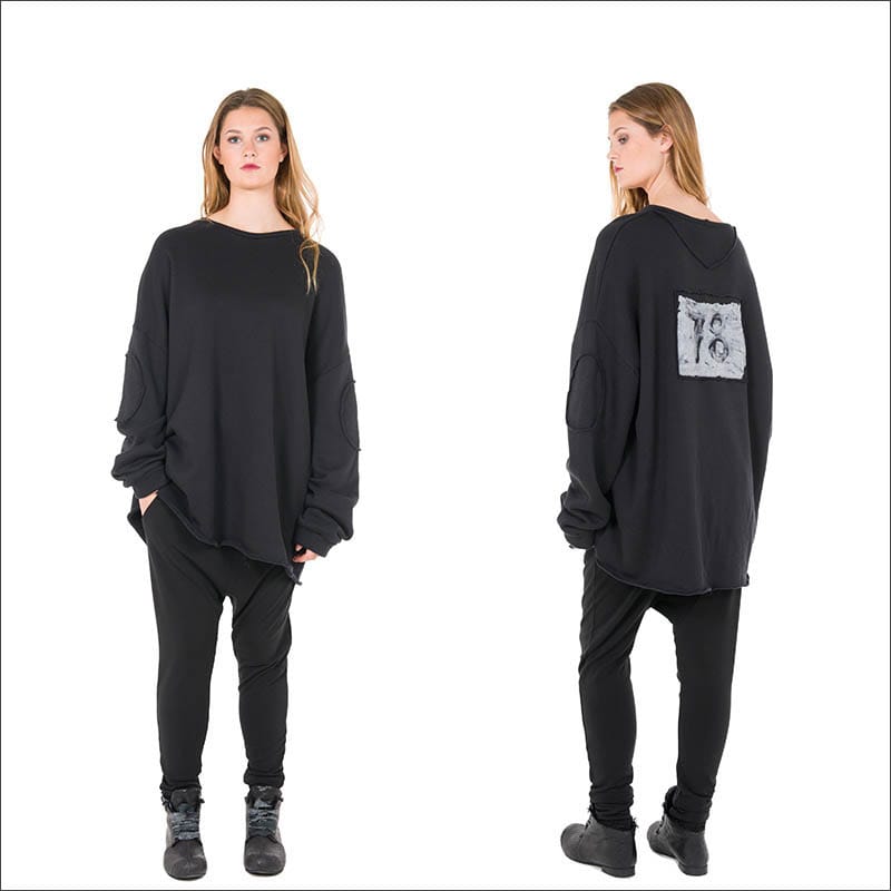 NELLY-JOHASSON-black-Adoria-AW16-sweatshirt-top-from-idaretobe-authorised-UK-stockist-00001