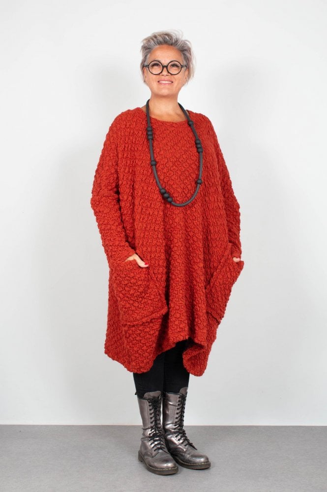Rusty Ralston Ralston Rust Oversize Knitted Tunic | idaretobe