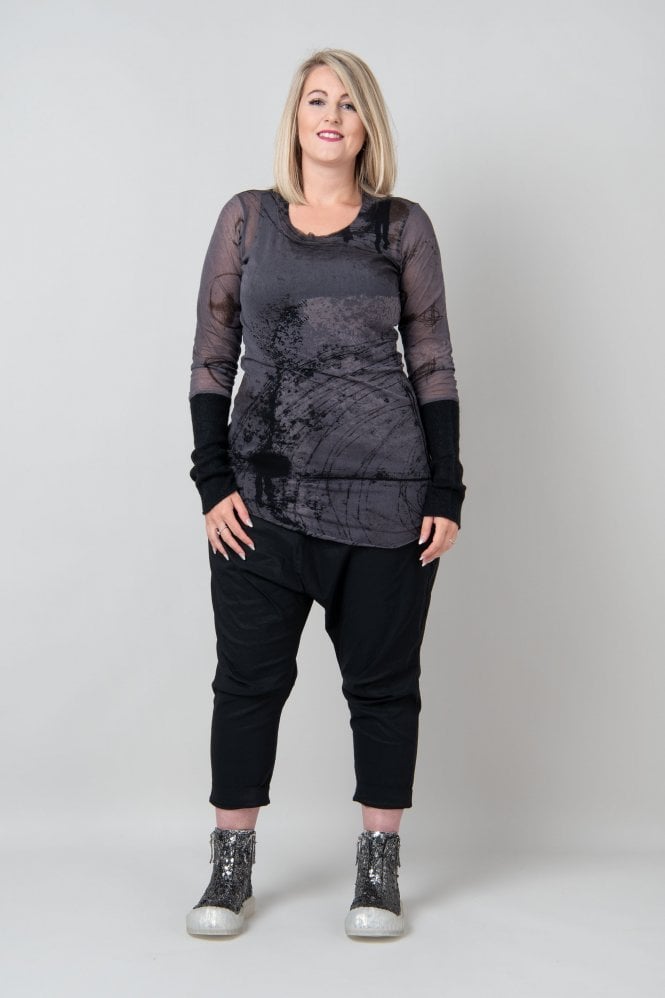 T-shirt RUNDHOLZ BLACK LABEL - Couleur Chocolat - Taille M - 100% Coton Manches Longues - Neuf Sans Étiquettes