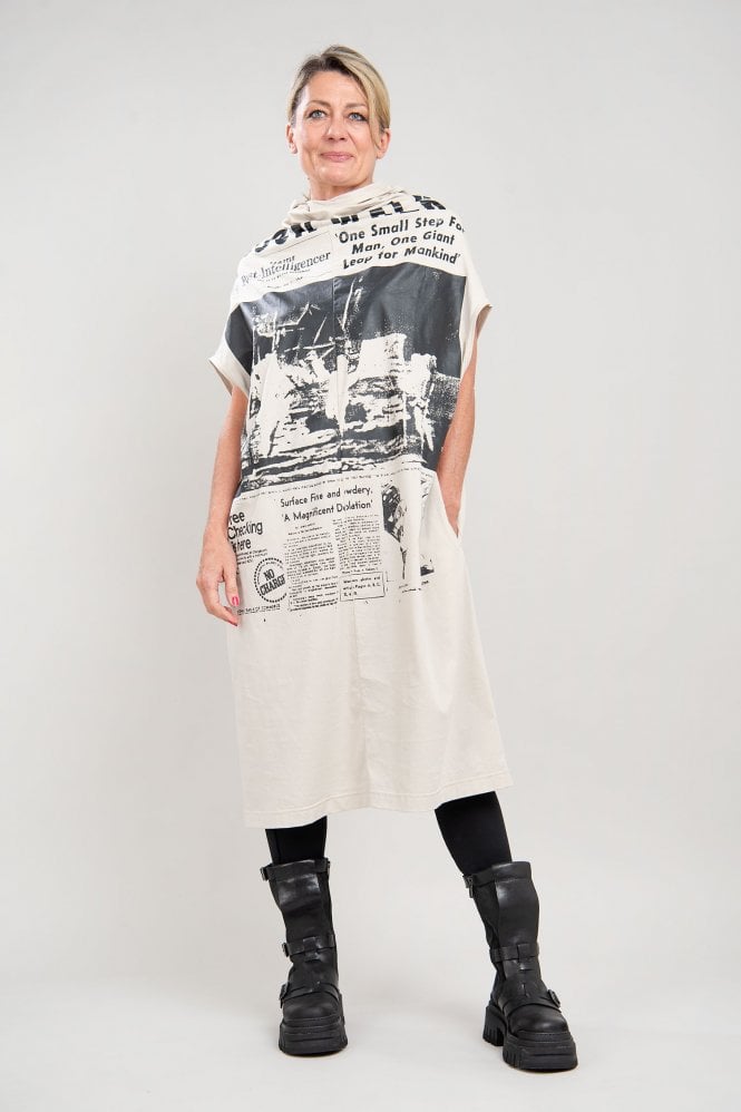 Robe Rundholz Dip Originale Grège Taille L - Avec Poches, Sans Manches - Neuve Avec étiquettes