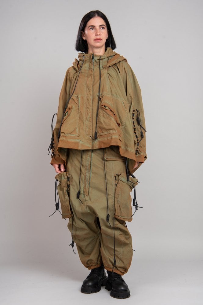 Manteau à Capuche Rundholz DIP - Taille Unique (OS), Doudoune Khaki, Neuf Avec étiquettes