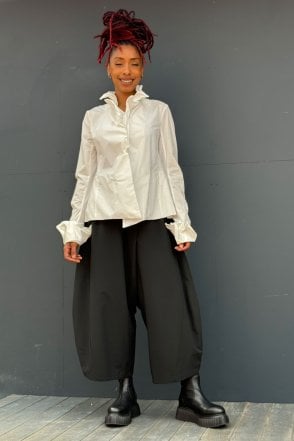 Off-White Cotton Wired Blouse 