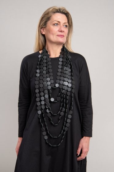 Kaskad Statement Leather Necklace 