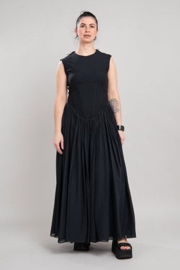 Off Black Distinto Dress
