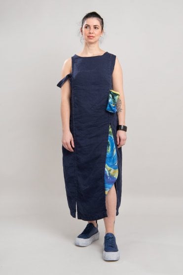 Enzian Linen Hook & Eye Dress
