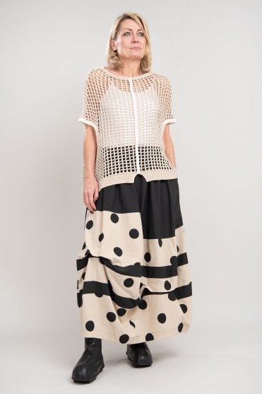 Beige Crotchet Top 