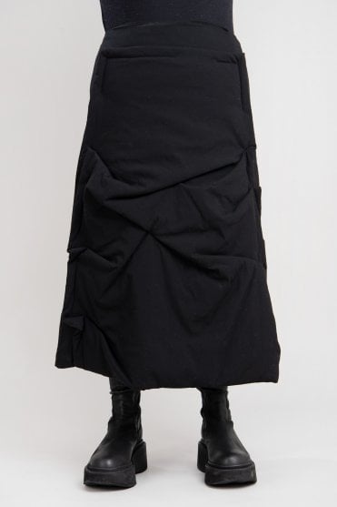 Black Architectural Skirt 