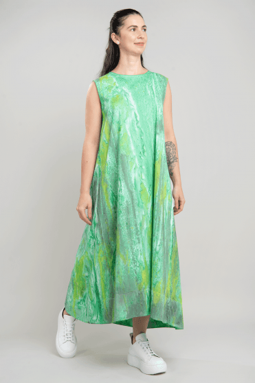Green Batik Dress