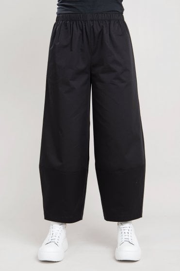 Black Cotton Trousers