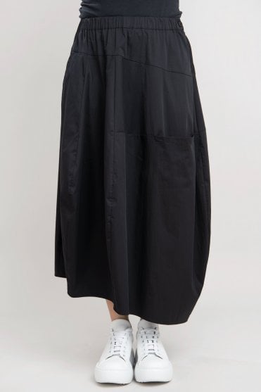 Black Asymmetric Skirt 