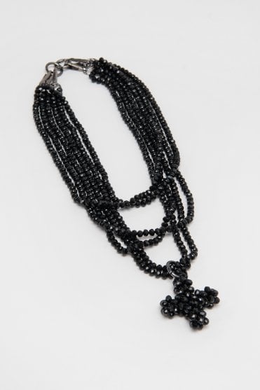 Black Big Loop Plus Necklace