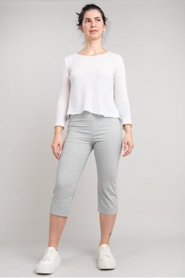 Grey Capri Trousers