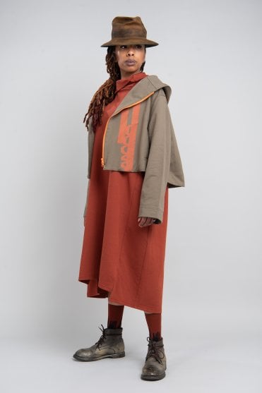 Khaki Print Hoodie 