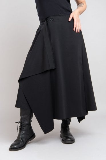 Black Architectural Skirt 