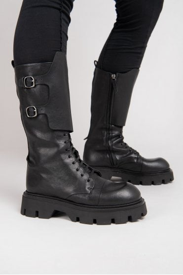 Black Leather Boots 