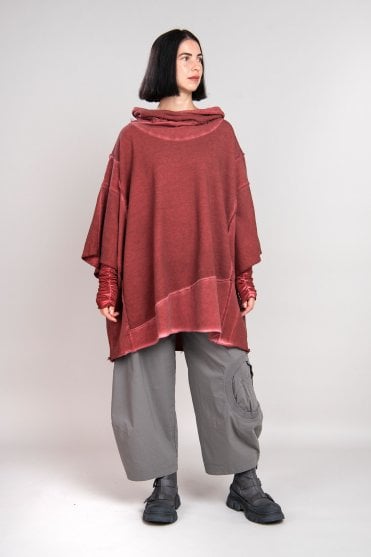 Red Jersey Cotton Tunic