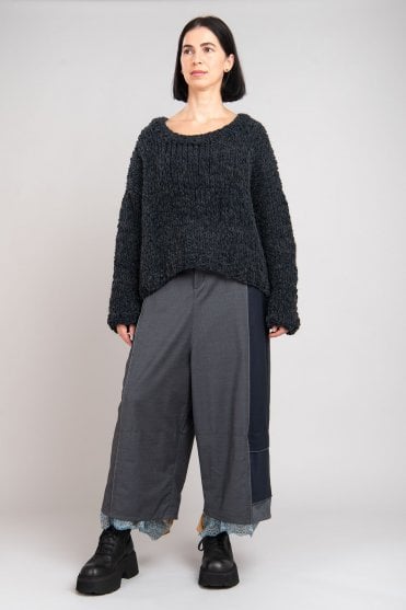 Blue-Grey Wool Pullover