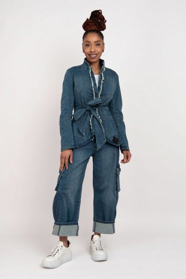 The Blue Bow Flare Jacket