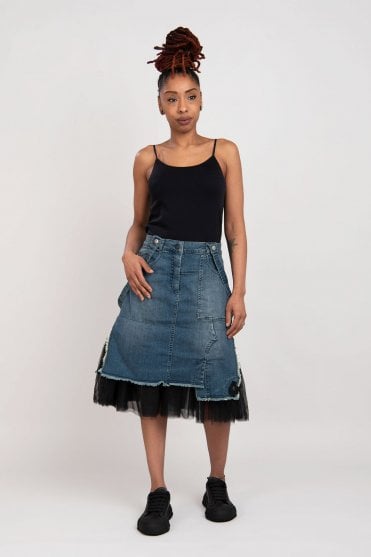 Blue Skirt And Top