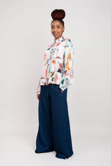 Multicolour Linen Shirt