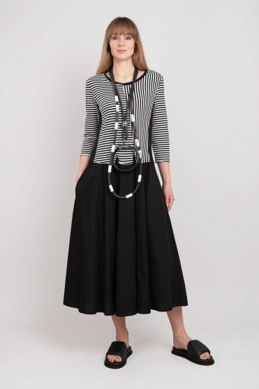 Avenia Black Stripe Dress