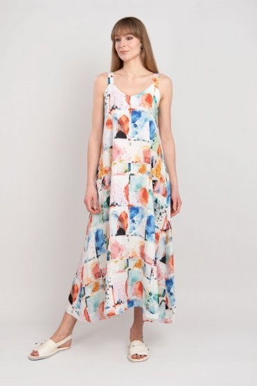 Avelyn Multicolour Linen Dress