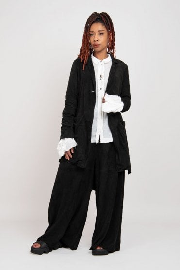 Black Suede Leather Jacket