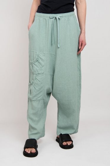 Mint Linen Trouser