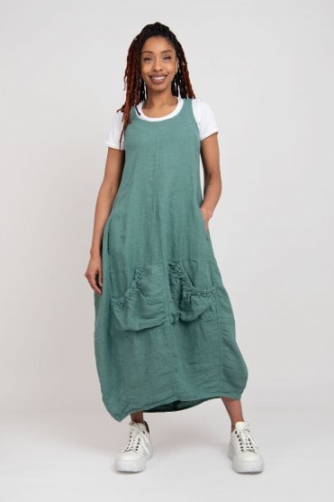 Grass Linen Dress
