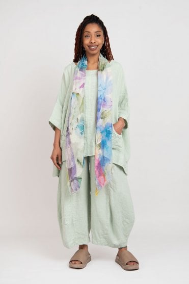 Lime Linen Oversized T-Shirt