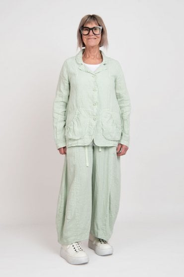 Lime Linen Jacket 