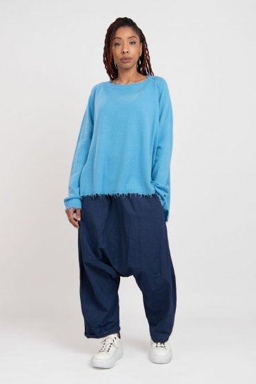Ice Merino-Racoon Oversize Pullover