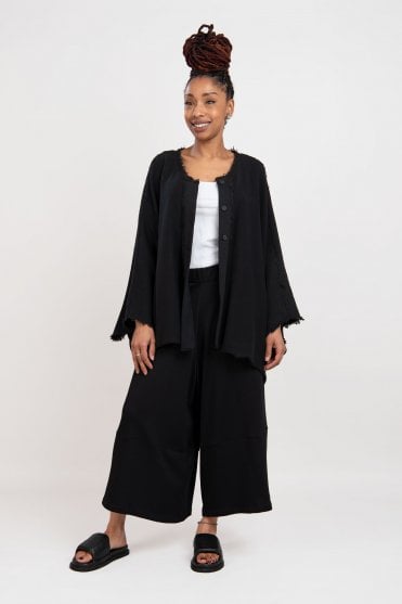 Oversized Black Cardigan