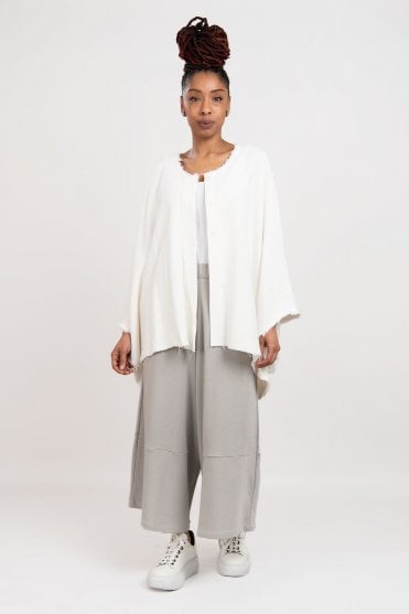 Oversized White Cardigan