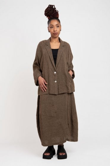 Brown Linen Jacket 