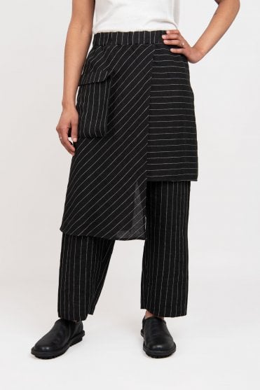 Black Trouser Skirt 