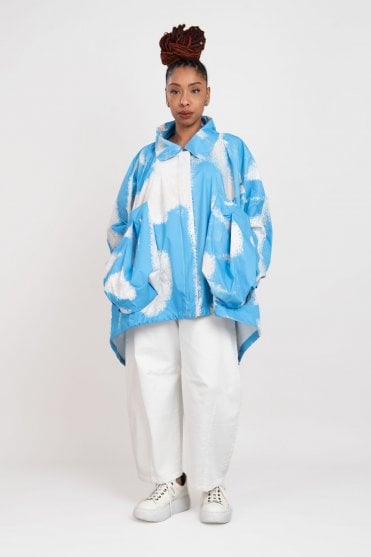 Ice Print One-Size Shower Jacket