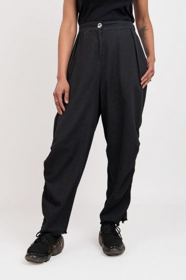 Black Cotton Trousers 