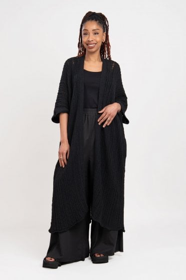 Black Long Cardigan