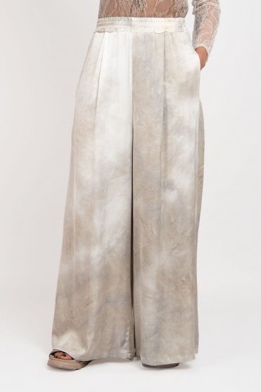 Sand Shell Palazzo Trouser