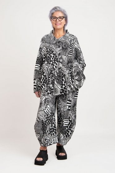 Black Print Jacket 