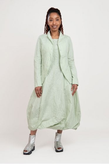 Lime Poplin Print Jacket 