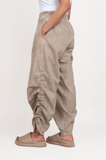 Sand Shell Cotton Trousers 