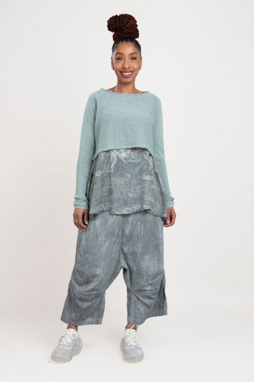 Mint Crop Pullover
