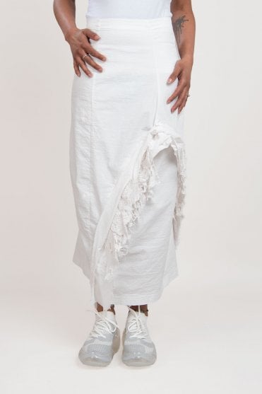 Seafoam Fog Lace Detail Skirt 