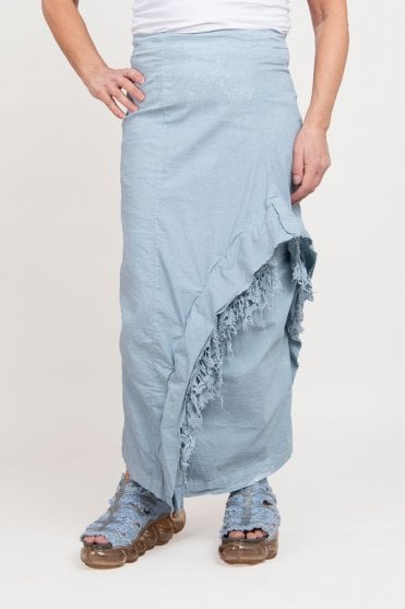 Sky Fog Lace Detail Skirt 