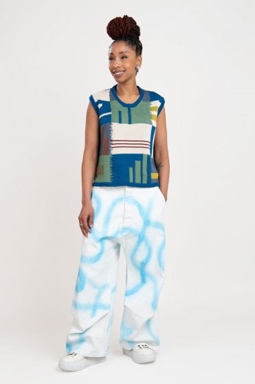 Graffiti Denim Jeans