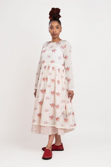 Diella Flower Organdie Dress