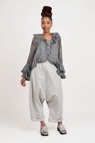 Black Pepper Ruffle Shirt